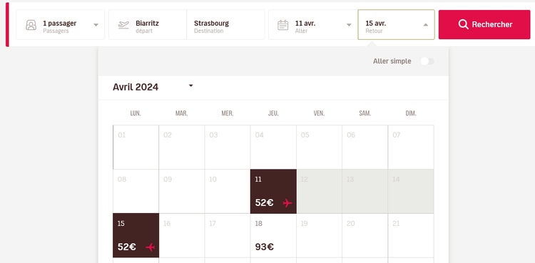 Choisir votre destination