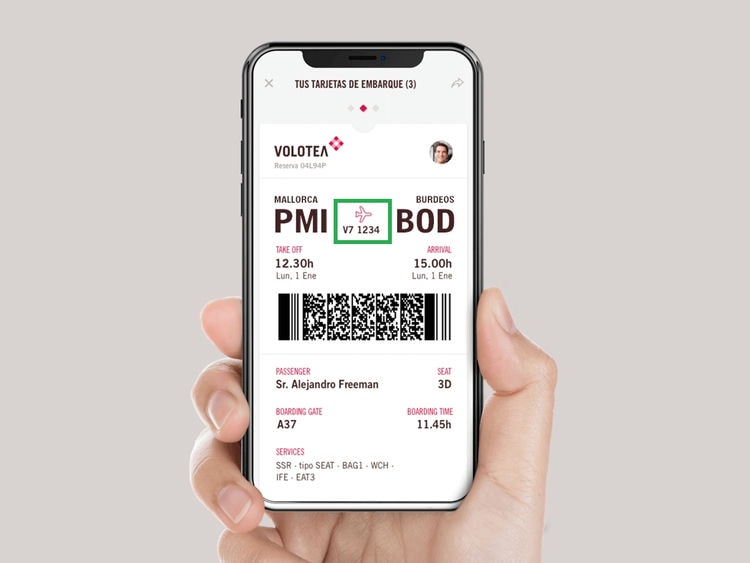 Trouver le numéro de vol Volotea